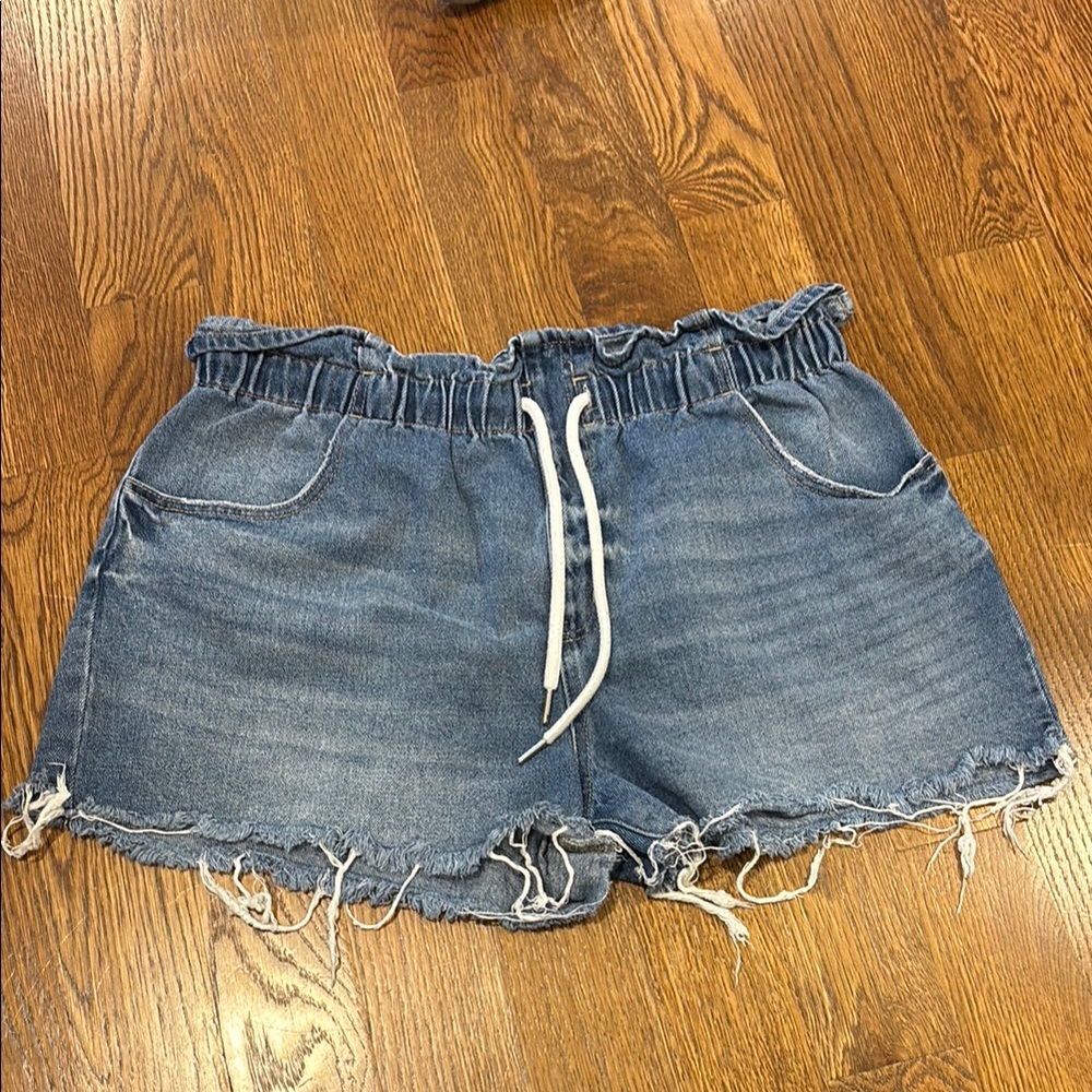 Wild Fable Blue Jean Shorts with Frayed Hem